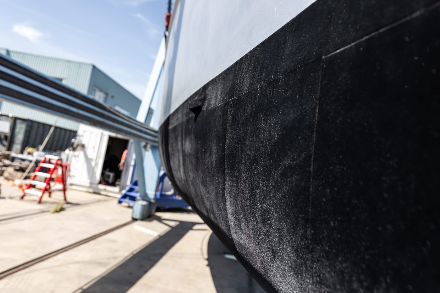 Wrapped hull surface, close view